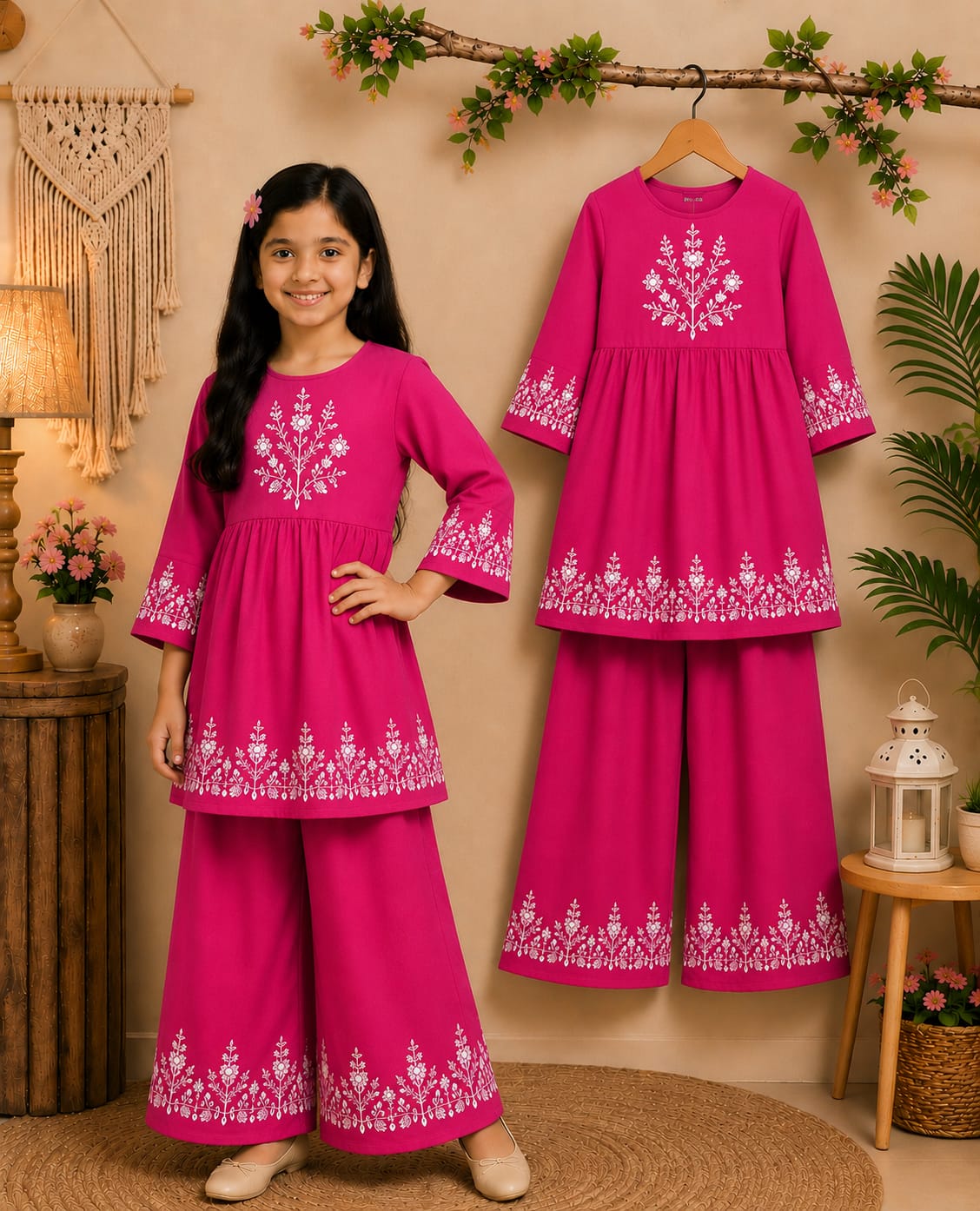 Girls’ Premium 2-Piece Dress Set (3yrs -12yrs)